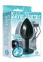 The 9`s - The Silver Starter Bejeweled Annodized Stainless Steel Plug - Aqua